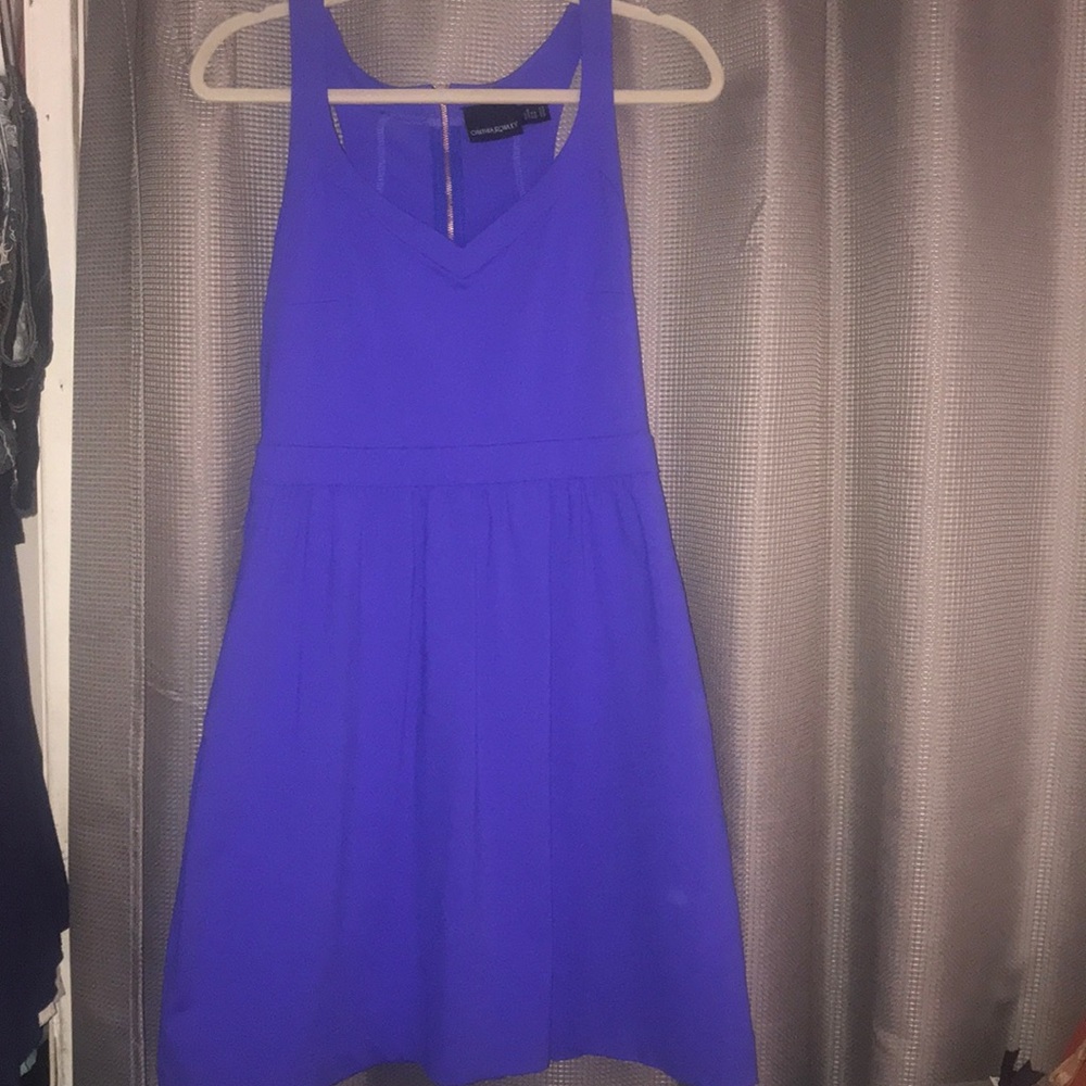 Blue midi dress